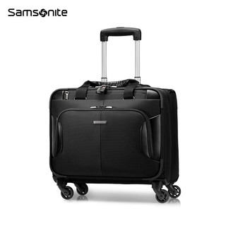 Samsonite/新秀丽商务机长箱登机箱 出差行李箱前开口软箱BP0 15.6英寸 黑色