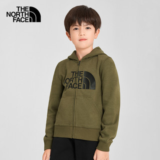 THE NORTH FACE 北面童装儿童春秋款男女童运动卫衣针织外套5AYV 7D6/绿色 170/XL