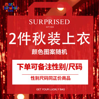 马克华菲男童女童春秋款福袋秋装上衣2件装2024中大童长袖不接受 男童 120