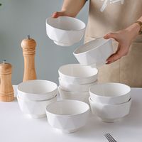 永红淘 陶瓷饭碗景德镇简约家用钻石碗盘组合套装