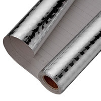 纳仕德 DMQ0052厨房贴纸防油防火防水壁纸灶台铝箔贴 60CM*5M立体方格纹