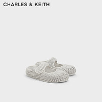 CHARLES&KEITH24秋CK1-70900531休闲软底玛丽珍浅口懒人鞋女 White白色 34