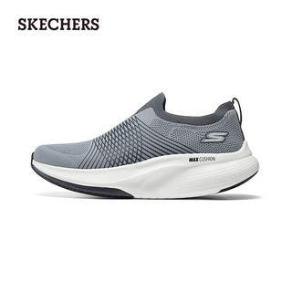 斯凯奇（Skechers）男女运动鞋黑色健步鞋潮流一脚蹬鞋216582 灰色/GRY 40