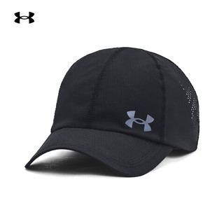 安德玛（UNDERARMOUR）春夏Launch男子可调节跑步运动帽1383477 黑色001 均码