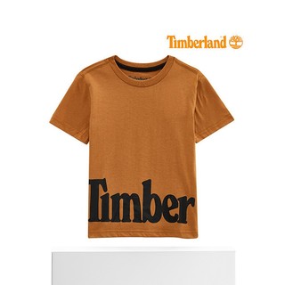 Timberland 自营｜TIMBERLAND添柏岚上装T恤男女款下摆印花圆领徽标休闲