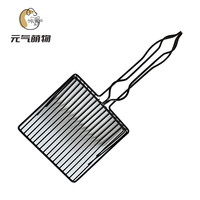 元气萌物（mwpet）金属猫砂铲 大号木柄猫砂铲宠物猫咪铲屎铲子不锈钢猫沙便铲用品 黑色（1cm间隙）