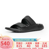 爱步（ECCO）爱步2NDCOZMO W 平底凉拖运动沙滩凉鞋女 科摩 206823 01001-黑色 35