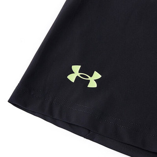 安德玛（Under Armour）儿童短裤速干夏季薄款男童运动裤男大童夏装男孩五分裤242123177 黑色 165cm