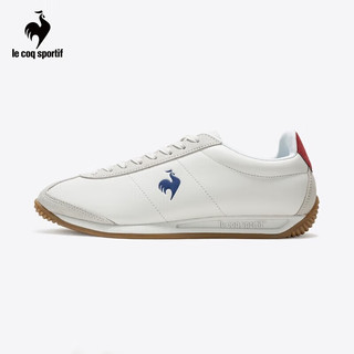 乐卡克（Le coq sportif）法国公鸡春夏男女鞋阿甘鞋透气运动休闲鞋 白色 39 