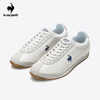 乐卡克（Le coq sportif）法国公鸡春夏男女鞋阿甘鞋透气运动休闲鞋 白色 38 