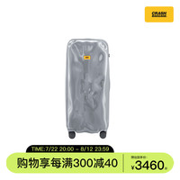 CRASH BAGGAGE意大利凹凸行李箱TRUNK30英寸旅行箱拉杆箱旅行箱男女 Rihino Grey(亮面) 拉链 30英寸 托运,3-4人15天以上旅途