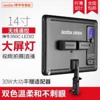 Godox 神牛 LED P260C单反拍照录像摄影灯柔光补光灯可调色温平板摄像灯