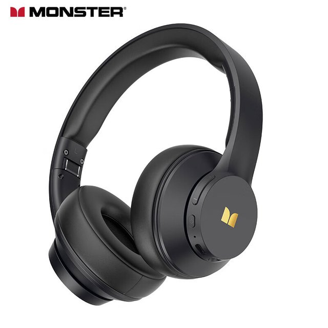 魔声 Mission 100头戴式耳机 通话降噪+40H续航+多设备连接 黑色