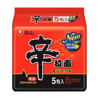 NONGSHIM 农心 辛拉面韩式辣白菜袋装泡面宿舍懒人速食120g*5