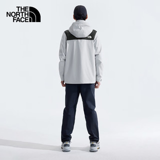 The North Face北面冲锋衣男户外防风防泼单层硬壳外套88FR 灰色/C3F M