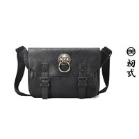 百亿补贴：初弎 单肩包男士大容量潮牌单肩复古包