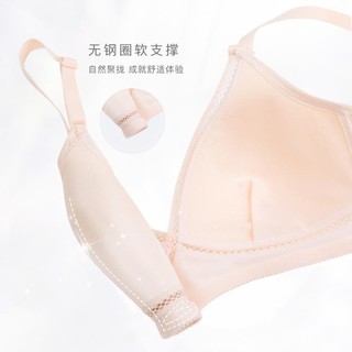 【小胸聚拢】光面无痕无钢圈收副乳立体挺拔显大内衣女薄款夏文胸