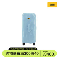 CRASH BAGGAGE意大利原创破损凹凸30英寸TRUNK行李箱旅行箱拉杆箱大容量男 女 TRUNK SkyBlue(亮面) 拉链 30英寸 托运,3-4人15天以上旅途