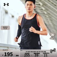 安德玛（UNDERARMOUR）夏季Everywhere男子跑步运动背心1379292 黑色001 XXL