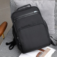 HORIZON 地平线轻奢商务双肩包独立电脑层大容量防泼水背包商旅包662386 黑色