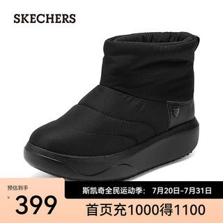 斯凯奇（Skechers）女士冬靴114754 全黑色/BBK 35