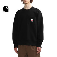 Carhartt WIP卫衣男装秋冬经典心形LOGO字母标签口袋圆领23I315L GYL/灰色 M