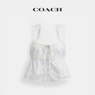 COACH/蔻驰女士棉质纯色上衣 12 白色