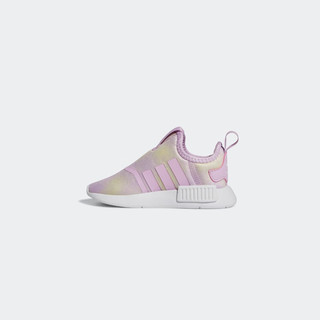 adidas NMD 360一脚蹬运动鞋学步鞋女婴童阿迪达斯三叶草 粉紫/嫩黄 20(115mm)