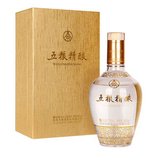 88VIP：WULIANGYE 五粮液 五粮精酿 金装版 52%vol 浓香型白酒 500ml 单瓶装