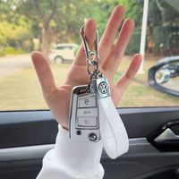 莱琥 大众钥匙套速腾壳宝来朗逸凌渡捷达高尔夫探岳探影途观桑塔纳汽车大众钥匙套