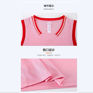 凡克步公司企业篮球服套装男球衣队服儿童成人比赛训练篮球衣印字 LQ327浅蓝色套装 XS码（125-135CM 50-60斤）