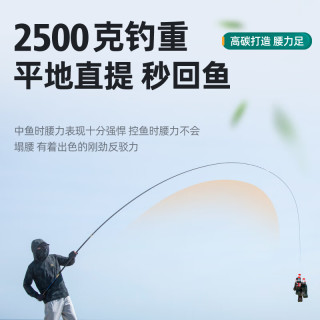 臻佑（Grsaed）风驰行7.2米钓鱼竿鱼竿手竿19调6H碳素超轻超硬钓鱼杆台钓竿套装