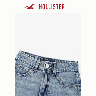 HOLLISTER24秋辣妹浅色水洗五袋宽松牛仔裤长裤女 KI355-4276 浅靛蓝色 160/58A 000标准版