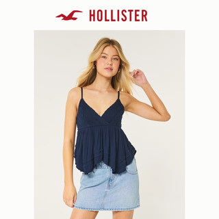 HOLLISTER24秋季新款甜美V领蕾丝绣花娃娃装吊带衫 女 KI340-4081 白色 XXS (160/80A)