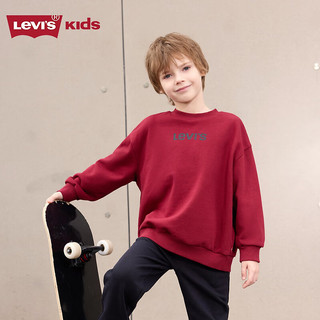 Levi's李维斯童装新款男女童长袖T恤简约上衣 黑美人 110/52