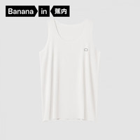 蕉内丝丝508S莫代尔男士背心冰丝凉感 T恤短袖打底衫夏款家居服可外穿 【背心】暖白 L