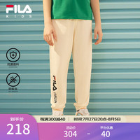斐乐（FILA）【抗菌】童装儿童运动裤子夏季休闲中大童防蚊裤 【男款】茭白-IV 160