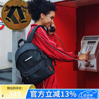 Subtle男女高颜值双肩包休闲防泼水学院风街头百搭通勤简约轻便书包背包  ROCK 岩石黑