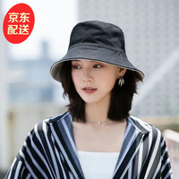 玺之涵遮阳帽男春夏韩版渔夫帽男双面涂鸦帽子ins百搭防晒女盆帽潮人 双面黑白(涤棉) 均码(55-58CM)