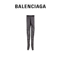 BALENCIAGA巴黎世家女士品牌标识紧身连裤袜 黑 S