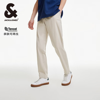 杰克·琼斯（JACK&JONES）夏季时尚舒适简约通勤百搭纯色潮流商务休闲裤男装224114060 A00石灰色 常规 A00石灰色 180/84A/LR