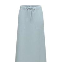 URBAN REVIVO 女士简约气质莫兰迪系带开衩半裙 UWU540066