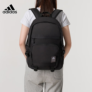 阿迪达斯 （adidas）双肩包书包男女背包休闲运动包旅行包训练包电脑包 黑色