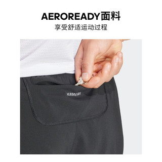 adidas简约舒适跑步运动短裤男装夏季阿迪达斯 黑色 2XL