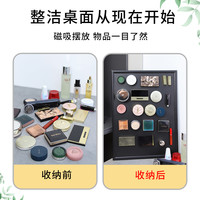 黑色木框磁吸黑板化妆墙磁性挂小黑板办公家用磁性粉笔书写磁性展示板儿童教学荧光手写宣传广告商用