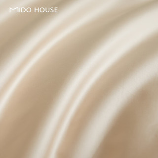 MIDO HOUSE铭都60支新疆长绒棉床上四件套纯棉100%床单笠被套三件套四件套 奶茶粉配迷雾灰（60支） 1.5/1.8m床单款四件套