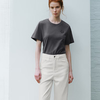 URBAN REVIVO 女士创意立体笑脸印花棉质短袖T恤 UWU440135