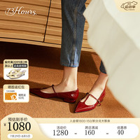 73Hours女鞋纽约情书2024秋季新款复古显瘦法式平底单鞋玛丽珍鞋