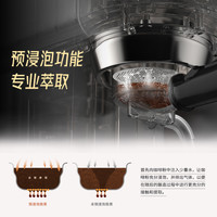 HiBREW咖喜萃H11意式半自动咖啡机家用办公小型一体蒸汽浓缩奶泡
