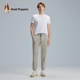 Hush Puppies暇步士男装夏季薄款微弹休闲梭织裤 软木色 30